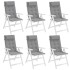 Cojines de silla con respaldo alto 6 uds tela Oxford