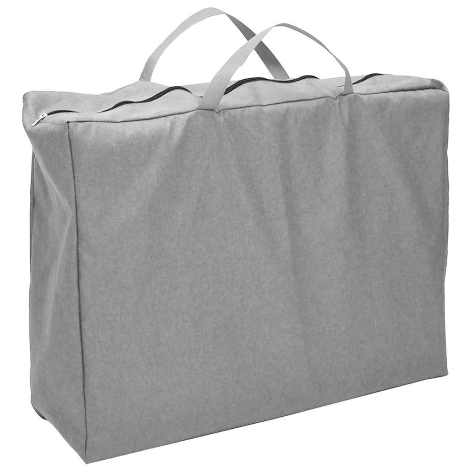 Parque infantil para bebés con colchón tela lino gris