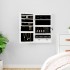 Espejo con joyero y luces LED para pared