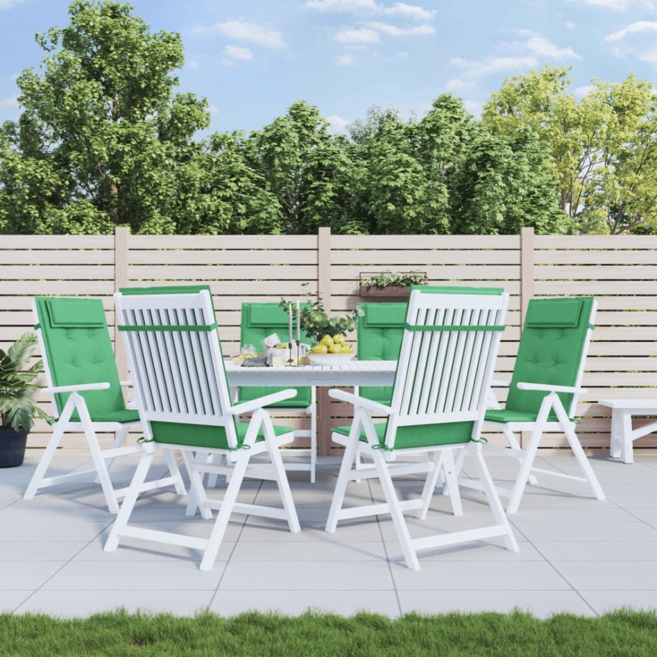 Cojines de silla con respaldo alto 6 uds tela Oxford