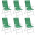 Cojines de silla con respaldo alto 6 uds tela Oxford