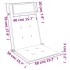 Cojines de silla con respaldo alto 4 uds tela Oxford azul
