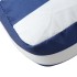 Cojines para palés 3 piezas tela Oxford azul y blanco a