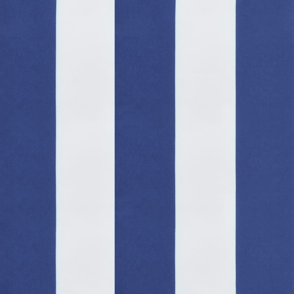 Cojines para palés 3 piezas tela Oxford azul y blanco a