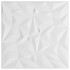 Paneles de pared 24 uds XPS amatista blanco 50x50 cm 6