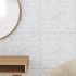 Paneles de pared 24 uds XPS amatista blanco 50x50 cm 6