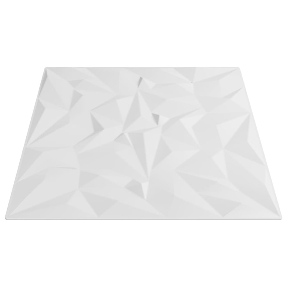 Paneles de pared 24 uds XPS amatista blanco 50x50 cm 6