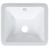 Lavabo de baño rectangular cerámica blanco 30,5x27x14