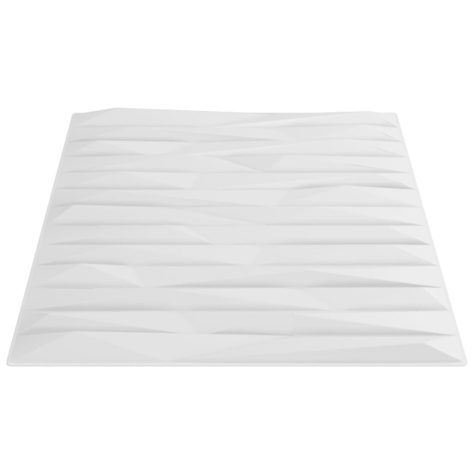 Paneles de pared 24 uds XPS piedra blanco 50x50 cm 6