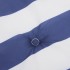 Cojines silla de respaldo bajo 4 uds tela a rayas azul y