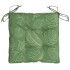 Cojines para silla 6 uds tela estampado de hojas 40x40x7