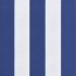 Cojines silla jardín 6 uds tela a rayas azul y blanco