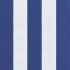 Cojines silla jardín 6 uds tela a rayas azul y blanco