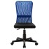 Silla de oficina de tela de malla negra y azul 44x52x100