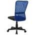 Silla de oficina de tela de malla negra y azul 44x52x100