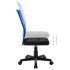 Silla de oficina de tela de malla negra y azul 44x52x100