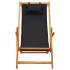 Silla de playa plegable madera maciza de eucalipto y tela
