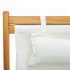Silla de playa plegable madera maciza de eucalipto y tela