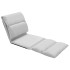 Tumbona de suelo plegable microfibra gris