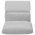 Tumbona de suelo plegable microfibra gris