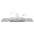 Tumbona de suelo plegable microfibra gris