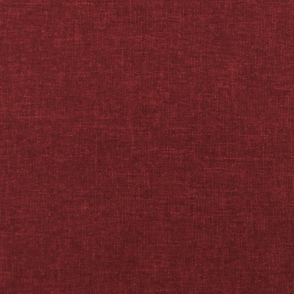 Taburete con patas de madera tapizado tela rojo