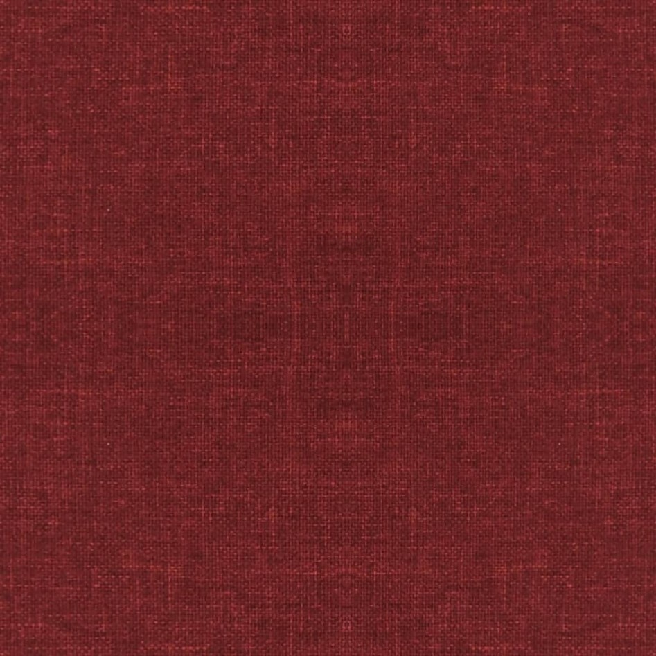 Taburete con patas de madera tapizado tela rojo