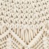 Puf de macramé hecho a mano algodón 45x30