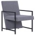 Sillón de tela gris
