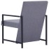 Sillón de tela gris