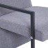 Sillón de tela gris