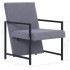 Sillón de tela gris