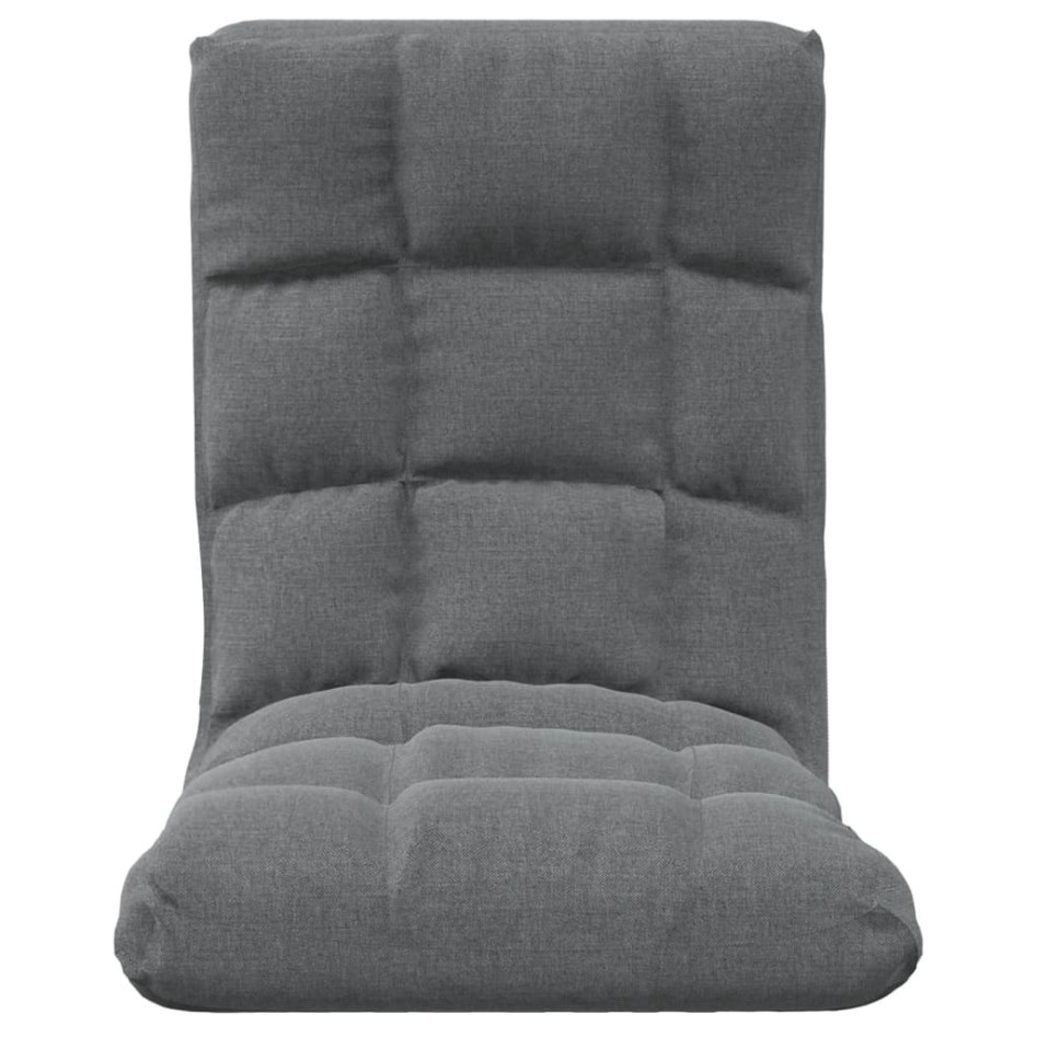 Silla de suelo plegable de tela gris