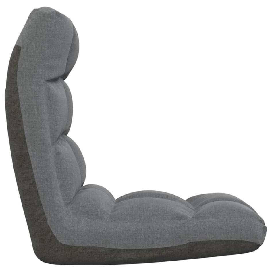 Silla de suelo plegable de tela gris