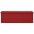 Banco de almacenamiento plegable lino sintético rojo vino