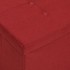 Banco de almacenamiento plegable lino sintético rojo vino