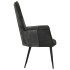 Sillón orejero cuero auténtico negro y