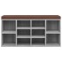 Banco zapatero madera contrachapada gris Sonoma 103x30x48