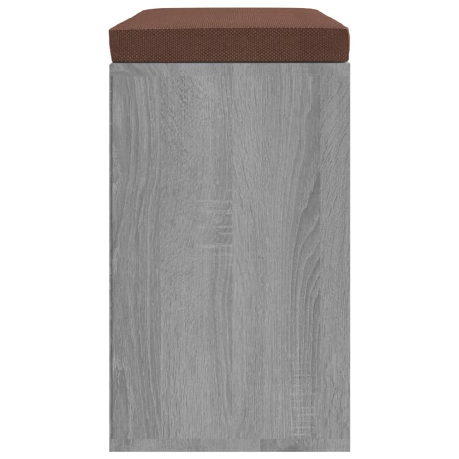 Banco zapatero madera contrachapada gris Sonoma 103x30x48
