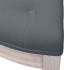 Banco de terciopelo gris oscuro 110,5x45x49
