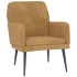 Sillón de terciopelo marrón 62x79x79
