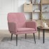 Sillón de terciopelo rosa 62x79x79