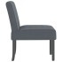 Silla tapizada de terciopelo gris