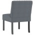 Silla tapizada de terciopelo gris