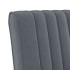 Silla tapizada de terciopelo gris