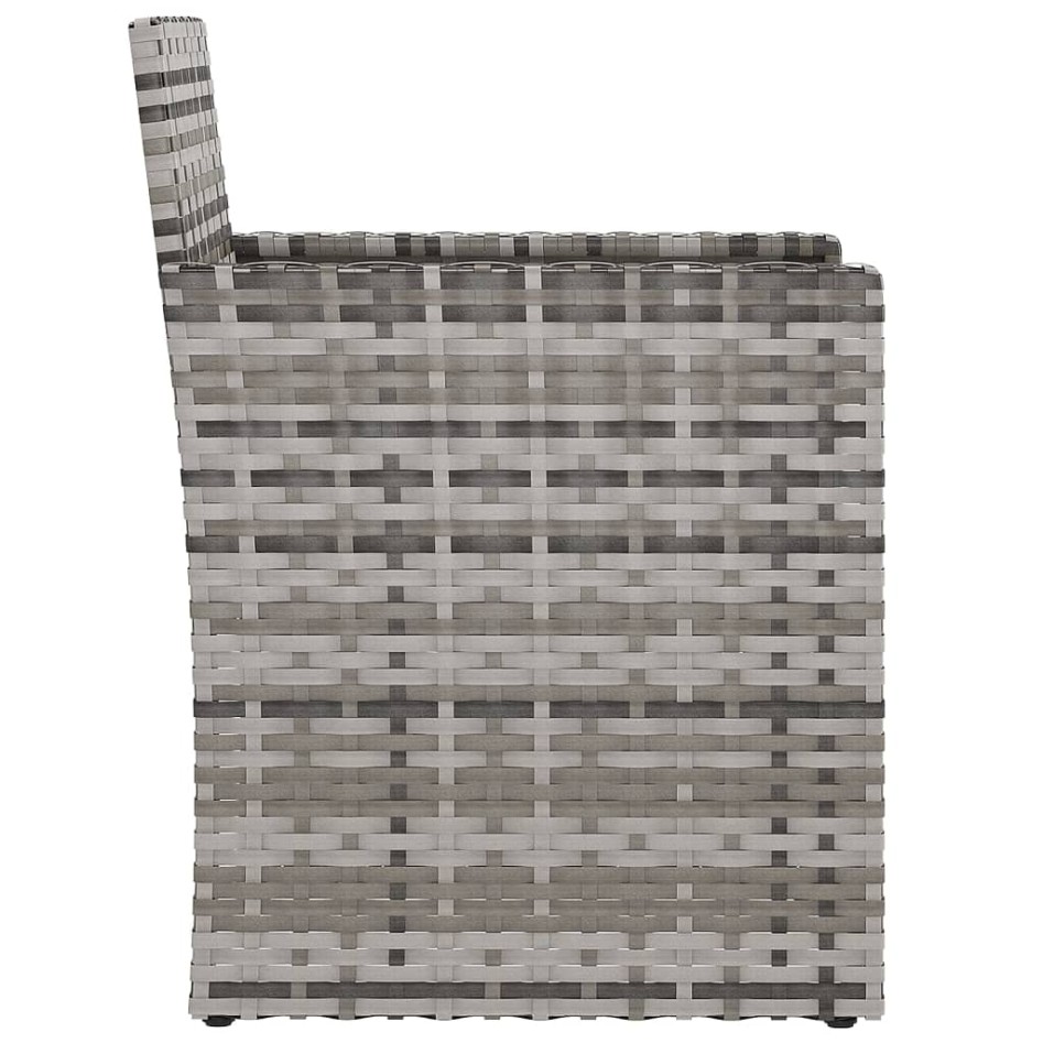 Sillón de jardín con cojín ratán sintético