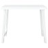 Mesa de camping con aspecto de madera PP blanco 79x56x64