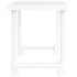 Mesa de camping con aspecto de madera PP blanco 79x56x64
