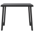 Mesa de camping aspecto de madera PP gris antracita 79x56x64