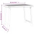 Mesa de camping aspecto de madera PP gris antracita 79x56x64